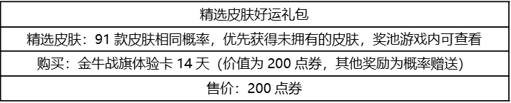 《英雄联盟手游》精选皮肤好运礼包和史诗皮肤幸运礼包概率公示